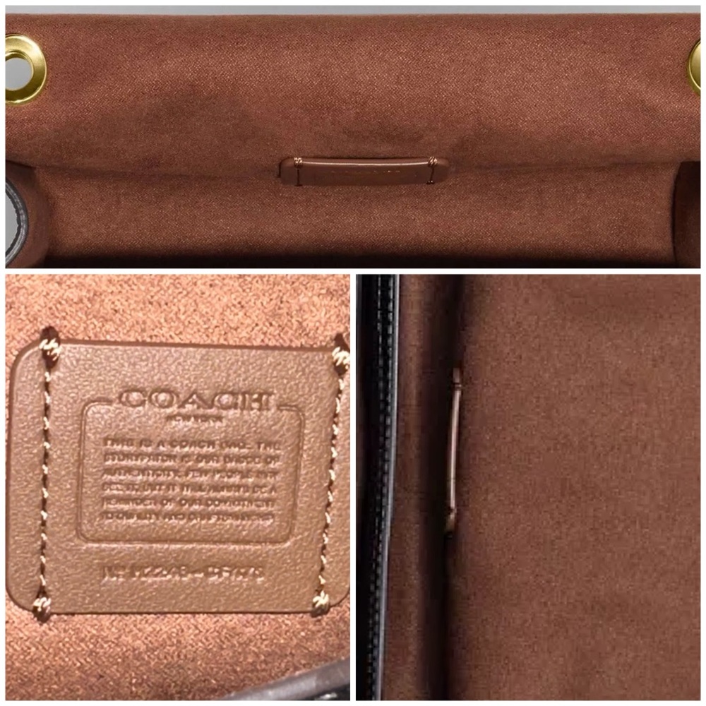 COACH Signature Colorblock Morgan Crossbody in Khaki/Multi, BNWT - Picture 13 of 16